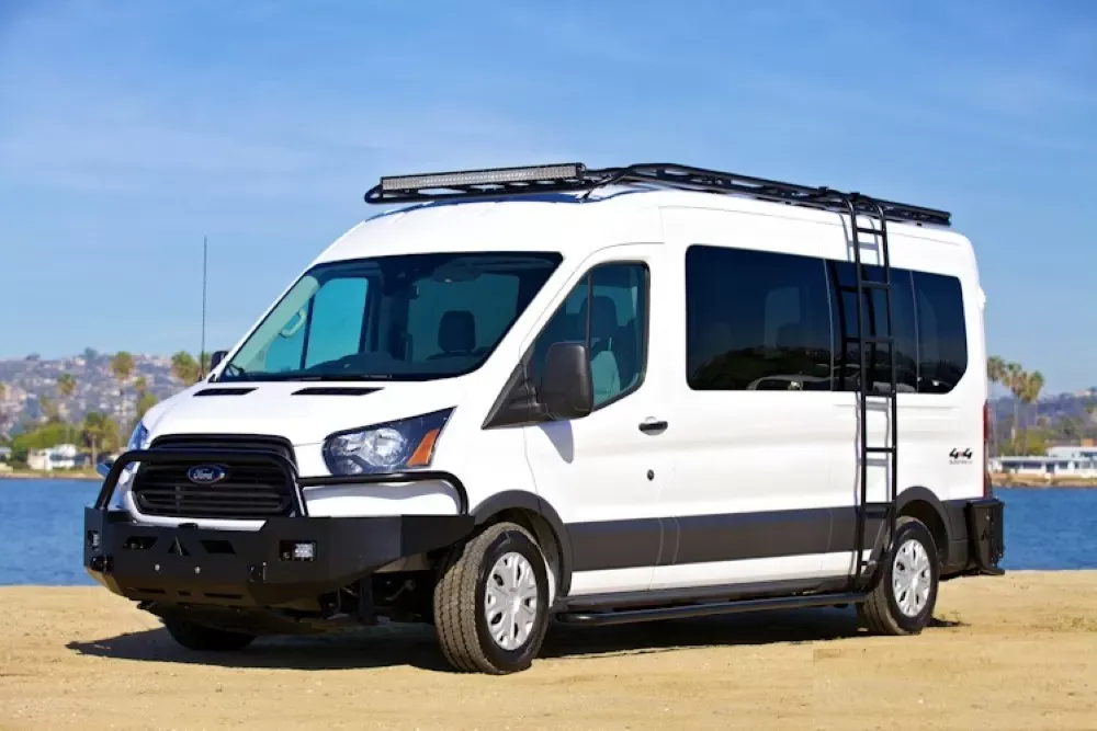 Aluminess Roof Rack 148 WB Extended Body High Roof - Slatted Ford Transit 2015+ - 210415