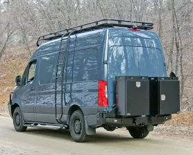 Aluminess Rear Bumper w/ Bike Rack Swing Arm Mercedes-Benz Sprinter 2019+