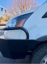 Aluminess Front Bumper w/ Brush Guards - Extended Skid Plate Ford Transit 2015+                                     - 210509 - Image 2