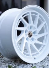 Heritage HOKKAIDO-DIR-C MonoC Wheel 18x9.5 5x112 22mm White/White                                     - HDRM5112189522WHT - Image 3