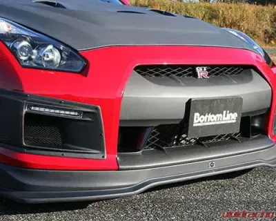 ChargeSpeed Gloss Carbon Front Bumper Under Cowl CFRP Nissan GT-R R35 09-16 - BCNG07-CS830FBUCG