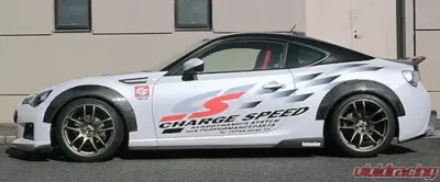 ChargeSpeed Type 2 Complete Lip Kit with Carbon Over Fenders 9 Piece Subaru BR-Z ZC-6 17-18 - BCSB17-CS991FLK2CW