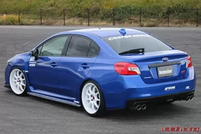 ChargeSpeed Type-1 Bottom Line Carbon Complete Lip Kit 5 Pieces Subaru WRX STi 15-17 - BCSI15-CS9735FLK1C