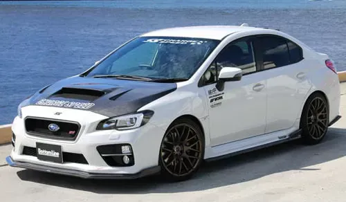 ChargeSpeed Type-2 Bottom Line FRP Complete Lip Kit 5 Pieces Subaru WRX STi 15-17 - BCSI15-CS9735FLK2F