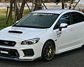 ChargeSpeed Type-2 Bottom Line Side Skirts Carbon Complete Lip Kit 5 Pieces Subaru WRX STi 18-19