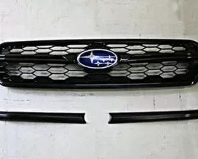 ChargeSpeed Carbon Front Grill Finisher for OEM Front Grill 2 Pieces Subaru WRX STi 18-19