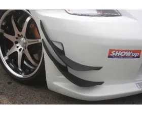 ChargeSpeed Type-1 Front Bumper Lower & Upper Japanese CFRP Canards Nissan 350Z 2003-2008