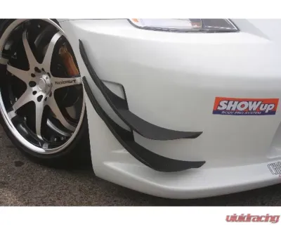 ChargeSpeed Type-1 Front Bumper Lower & Upper Japanese CFRP Canards Nissan 350Z 2003-2008 - BCN3Z03-CS722CULCK
