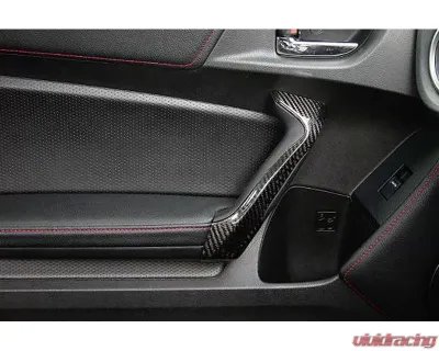Charge Speed Carbon Door Grip Cowl (Japanese CFRP) Pair Subaru BR-Z ZC-6/ Scion FR-S FT-86/ Toyota 86 ZN-6 13-18 - BCSB13-CS990DGC