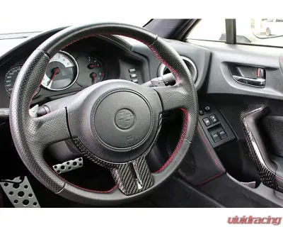 Charge Speed Carbon Steering Cowl (Japanese CFRP) Subaru BRZ / Scion FR-S / FT-86 13-18 - BCSB13-CS990SCC