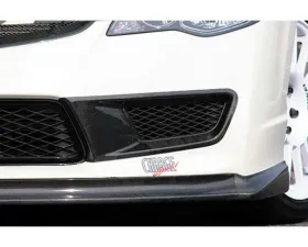 Charge Speed Front Bumper Carbon Side Duct Cowl (Japanese CFRP) Pair Honda Civic FD2 Sedan JDM 06-10