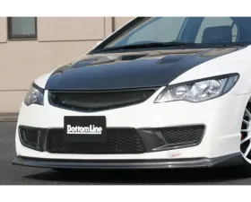 Charge Speed Bottom Line Carbon Front Lip (Japanese CFRP) Honda Civic FD2 Sedan JDM 06-10