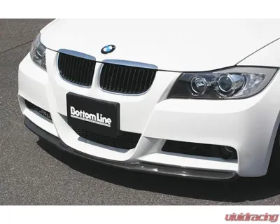 Charge Speed Bottom Line Carbon Front Lip (Japanese CFRP) BMW M-Sport E90 3-Series Sedan 05-08 - BCBE90-CS2101FLC