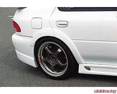 Charge Speed D-1 Rear Over Fender (Japanese FRP) 4Pcs. Subaru Impreza GC-8 4Dr 95-01 - BCSI95-CS976OFR