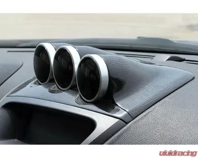 Charge Speed Dashboard Meter Holes Carbon (Japanese CFRP) 60mm Hyundai Genesis Coupe 09-12 - BCYG09-CS996MHC