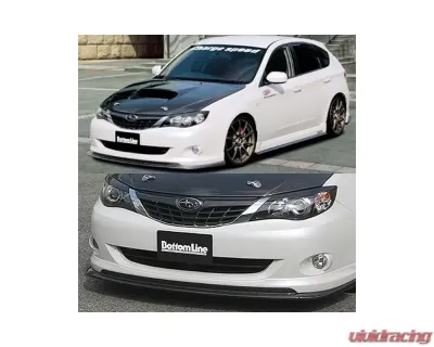 Charge Speed 2008-2010 Subaru WRX NON-STi GH8 Bottom Lines Type 1 Front Lip FRP (Japanese FRP) Subaru WRX 08-10 - BCSI08-CS979FL1FN