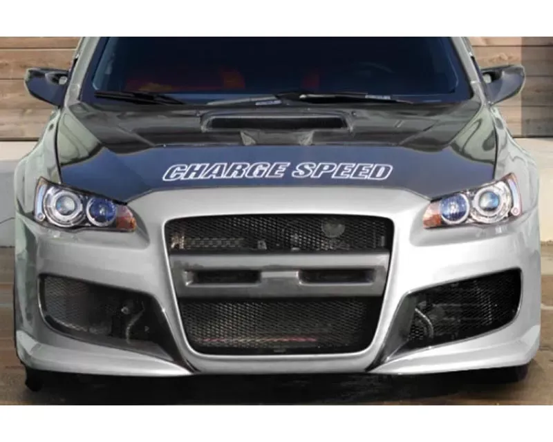 Charge Speed Front Bumper(Japanese FRP) Mitsubishi Lancer Ralliart/ Lancer/ Lancer EX 08-15 - BCML08-CS427LFB
