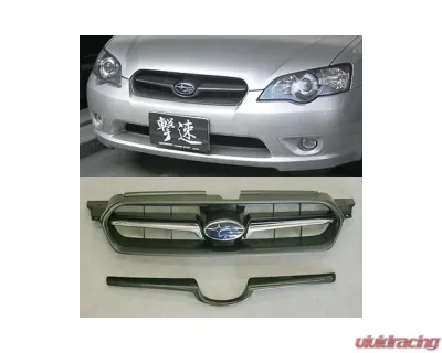Charge Speed  Carbon Front Grill Finisher for OEM Grill (Japanese CFRP) Subaru Legacy Wagon BP/ BL 05-07 - BCSL05-CS983GRFC
