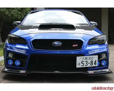 Charge Speed License Plate Frame for Type 3 & Levorg Front Bumper (Japanese FRP) Subaru WRX STi Sedan 15-20 - BCSI15-CS9735FLPMB