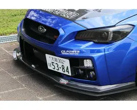 Charge Speed  Front Mount License Plate Frame for Type 1 & Type 2 Front Bumper (Japanese FRP) Subaru WRX STi Sedan  15-20