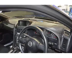 Charge Speed OEM Carbon Dashboard Cover (Japanese CFRP) Right Hand Drive Nissan GTR BNR34 99-02