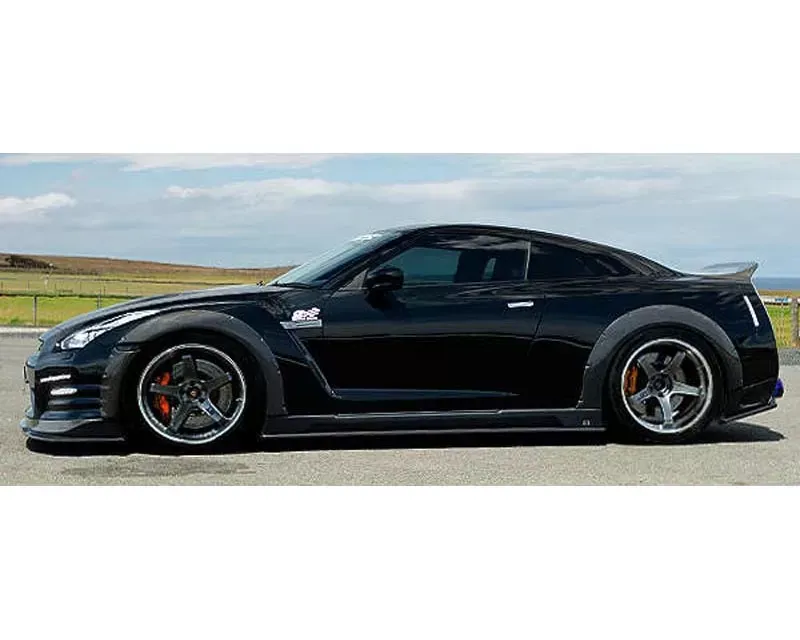 Charge Speed Bottom Line Hybrid Gloss Carbon Full Lip Kit (Japanese CFRP) Nissan GTR 12-16 - BCNG12-CS831FLKCG