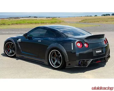 Charge Speed Model Bottom Line Hybrid FRP Complete Lip Kit (Japanese FRP) 4 Pieces Nissan GTR 12-16 - BCNG12-CS831FLKF