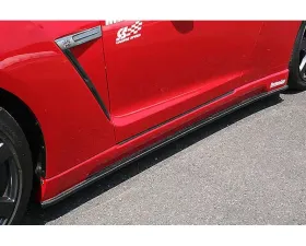 Charge Speed Bottom Line Hybrid FRP Side Skirts (Japanese FRP) Pair. Nissan GTR 07-19