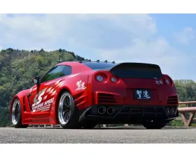 Charge Speed Wide Body Complete Kit with Carbon Front & Rear Under Diffuser (Japanese CFRP) 07-11 Nissan GTR