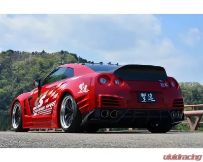 Charge Speed Wide Body Complete Kit with Carbon Front & Rear Under Diffuser (Japanese CFRP) Nissan GTR 12-19 - BCNG12-CS831FKWC