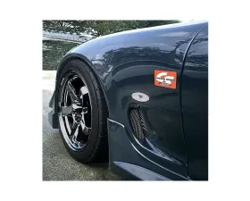 Charge Speed D-1 Style Type 2 Front 20MM Wide Body Fenders (Japanese FRP) Pair Mazda RX7 93-04