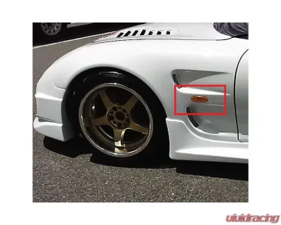 Charge Speed  JDM Style AMBER Front Fenders Marker Light for CS Front Fenders (ABS) Pair Mazda RX7 93-04 - BCMaR93-CS710SMFA