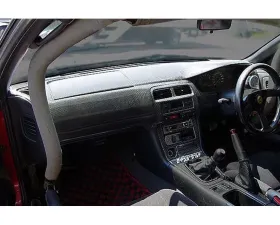 Charge Speed OEM Carbon Dashboard Cover WITHOUT Air Bag Cover (Japanese CFRP) - 1 Piece Right Hand Drive - JDM Plain Weave  Nissan S14 95-98