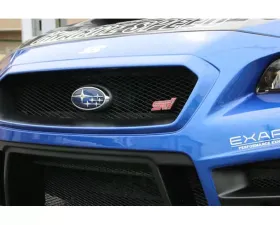 Charge Speed FRP STi Emblem Mark Adapter for Charge Speed Grill (Japanese FRP) In Black Finish Subaru WRX S4 VAG/ LEVORG VM4/VMG 15-19