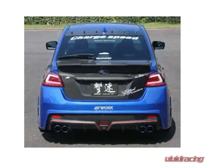 Charge Speed Type-2 Rear Bumper with FRP Under Part (Japanese FRP) Subaru WRX STi 2015-2021 - BCSI15-CS9735RB2F