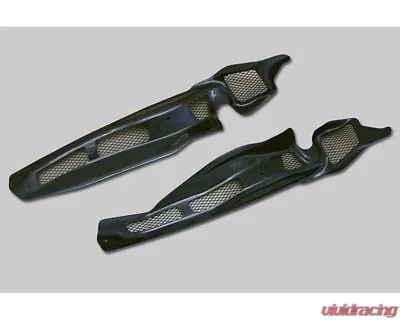 Charge Speed EJ20 & EJ25 Inner Front Fender Air Outlet Duct in Carbon weave finish (Japanese CFRP) Pair Subaru WRX STi 2015-2021 - BCSI15-CS9735FFAODC