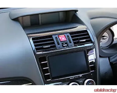 Charge Speed Dry Carbon Center Air Vent Cowl in Twill Weave - (Dry Carbon) Subaru WRX STi 4 Doors Sedan VA-B/ WRX S4 VAG/ LEVORG VM4/VMG 2015-2021 - BCSI15-CS9735CAVC