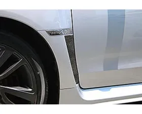 Charge Speed Dry Carbon Front Fenders Vent Garnish in Twill Weave - (Dry Carbon) Subaru WRX STi 2015-2021