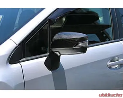 Charge Speed Dry Carbon Door Mirror Cowl in Twill Weave - Subaru WRX STi 4 Doors Sedan VA-B/ WRX S4 VAG/ LEVORG VM4/VMG 2015-2021 - BCSI15-CS9735DMCC