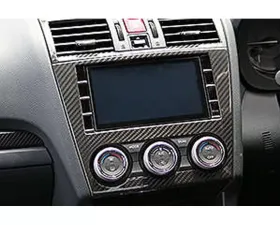 Charge Speed Dry Double Din Center Panel Cowl in Twill Weave (Dry Carbon) Subaru WRX STi/ LEVORG VM4/VMG 2015-2021