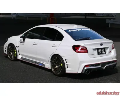 Charge Speed Type-3A Complete Kit with Front Carbon Under Part (Japanese CFRP/ FRP) - With LED Front Bumper Lights Subaru WRX STi 2015-2021 - BCSI15-CS9735FK3AC