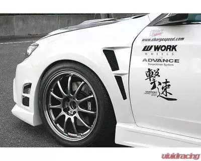 Charge Speed Front Fenders 20mm Wide (Japanese FRP) Fit Charge Speed Normal body or OEM bumper Subaru WRX/ STi GR-B/ GR-V 08-14 - BCSI08-CS973FF