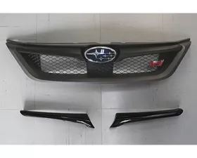 Charge Speed Carbon Grill Finisher (Japanese CFRP) Must Cut Original Bumper To fit  Subaru WRX/ STi GV-B Sedan 11-14