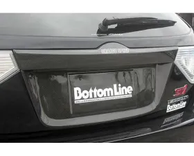 Charge Speed License Plate Cowl SET For OEM Hatch Carbon (Japanese CFRP) 2 Pieces Subaru Impreza/ WRX 5Dr. GR-B HB 08-10