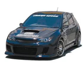 Charge Speed Type-2 Front Bumper (Japanese FRP) No Holes For Washer Model Subaru WRX Sti 08-14