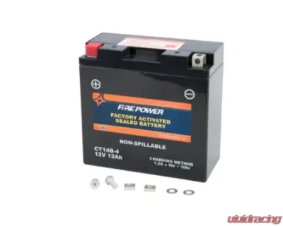 Fire Power Parts Battery Ct14b-4 Sealed Factory Activated 49-2131 - CT14B-4