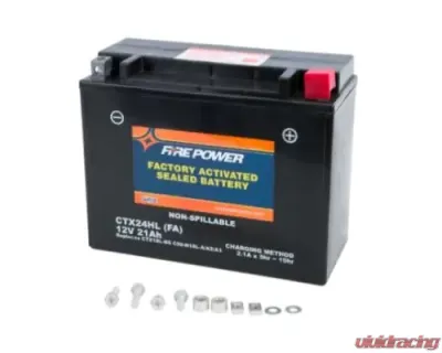 Fire Power Parts Battery Ctx24hl/C50-N18l-a Sealed Factory Activated - CTX24HL-BS(FA)