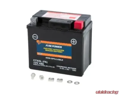 Fire Power Parts Battery Ctx5l Sealed Factory Activated - CTX5L-BS(FA)