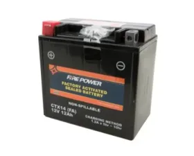 Fire Power Parts Battery Ctx14 Sealed Factory Activated