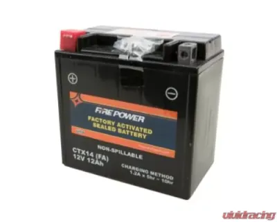 Fire Power Parts Battery Ctx14 Sealed Factory Activated - CTX14-BS(FA)
